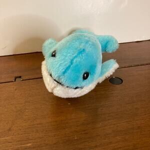 Vintage 70s Dakin Baby Blue Whale Plush (1979) EUC